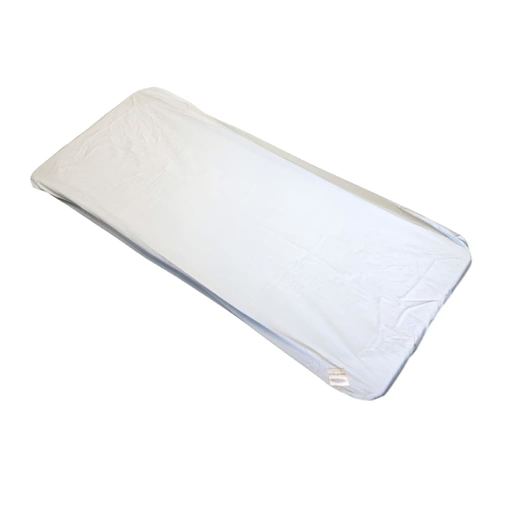 COT SHEET FITTED WHITE FLANNELETTE