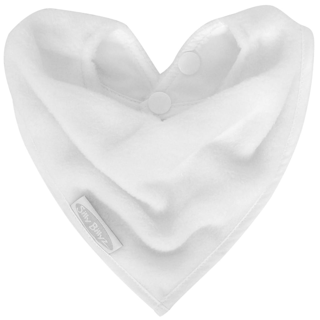 FLEECE BANDANA BIB WHITE