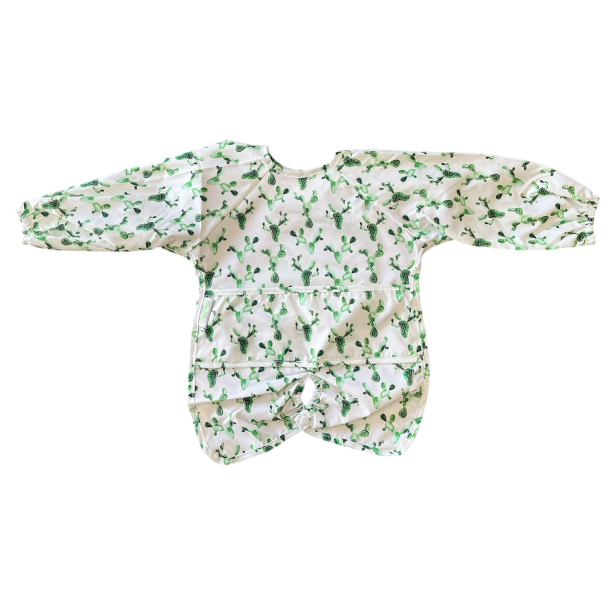 NYLON HIGHCHAIR HUGR L/S BIB CACTUS