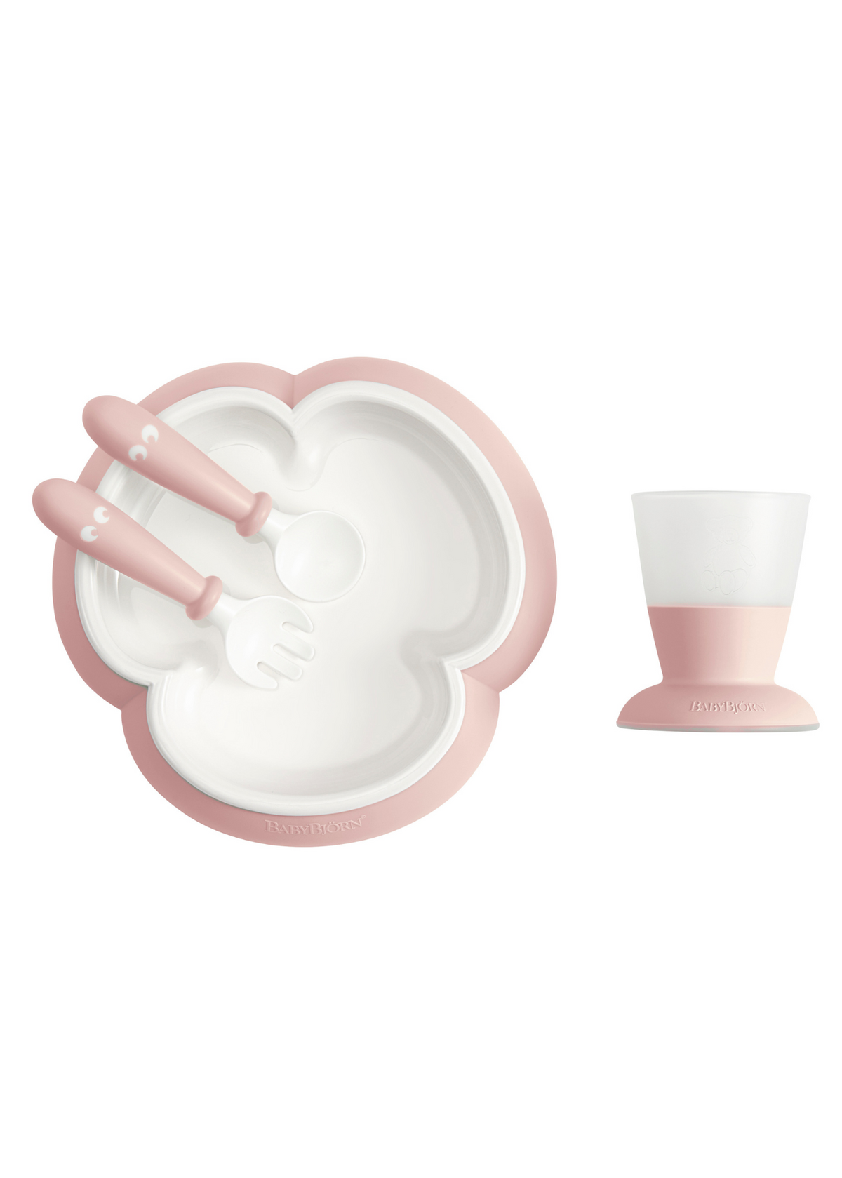 Plate Spoon Fork & Cup Pink