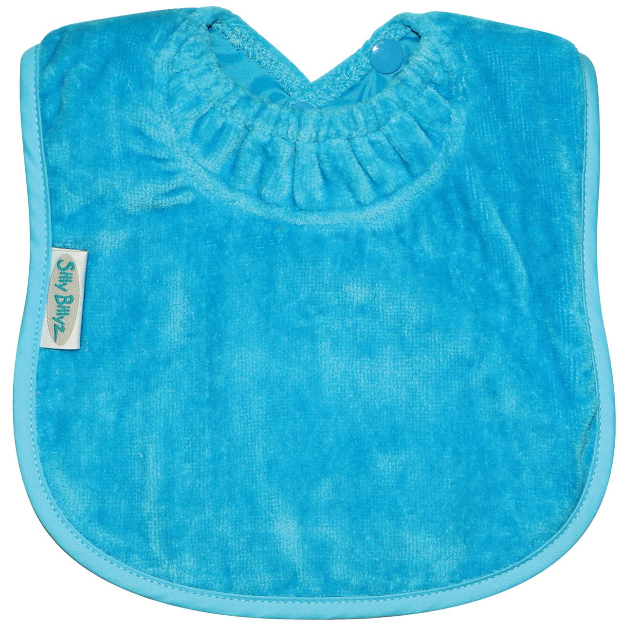 TOWEL PLAIN LARGE BIB AQUA