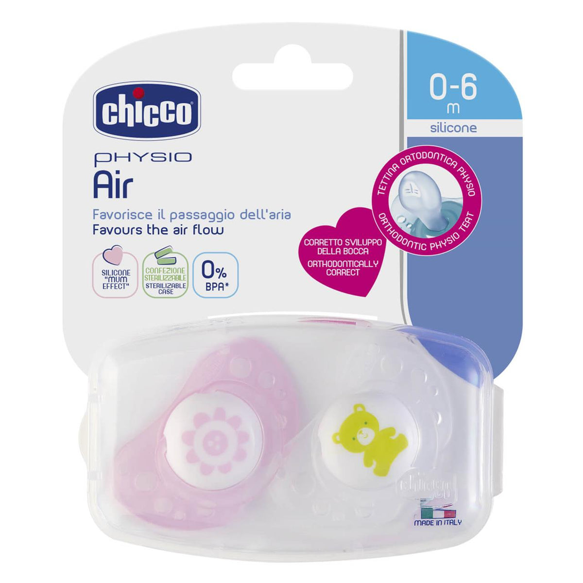 Soother: Physio Air 0-6m 2pk - Girl – additional view 6
