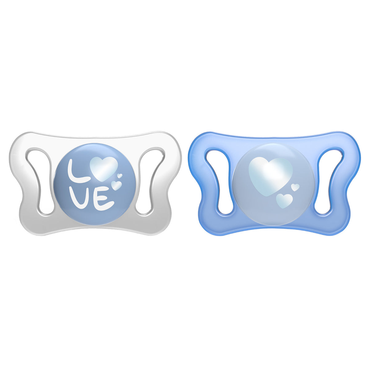 Soother:Physio Micro Sil 0-2m Blue 2pc