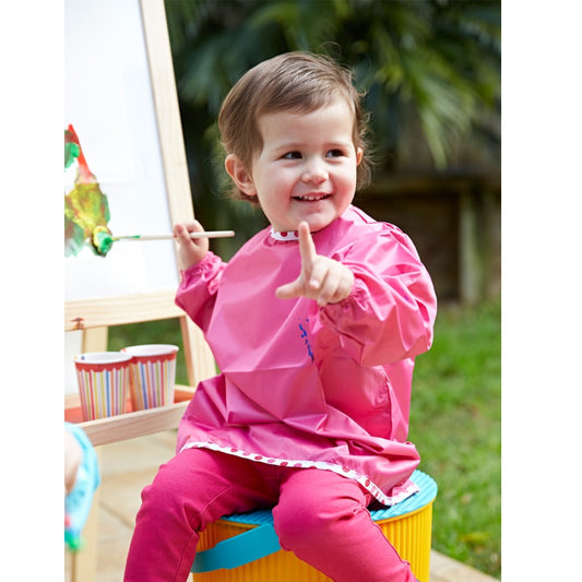 APRON SLEEVED MEDIUM PINK