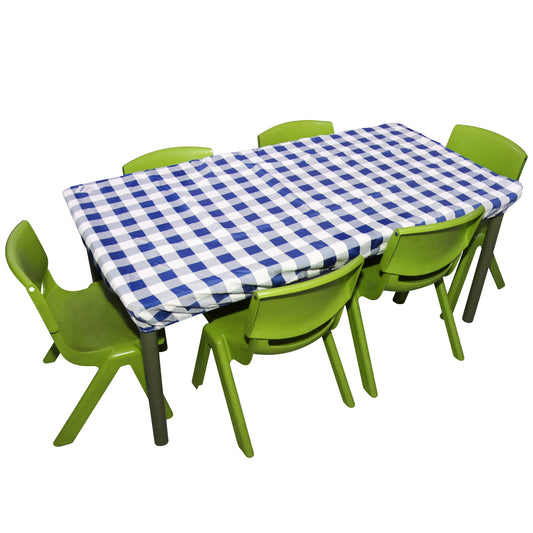 Tablecloth150cmx60cm Gingham Blue