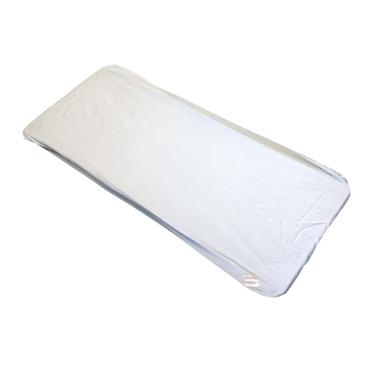 COT SHEET FITTED WHITE FLANNELETTE