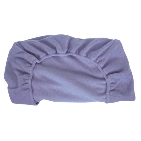 COT SHEET LILAC FITTED POLA FLEECE