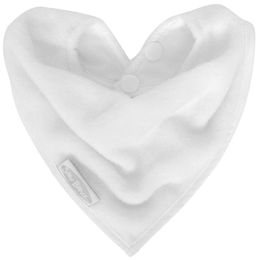 FLEECE BANDANA BIB WHITE
