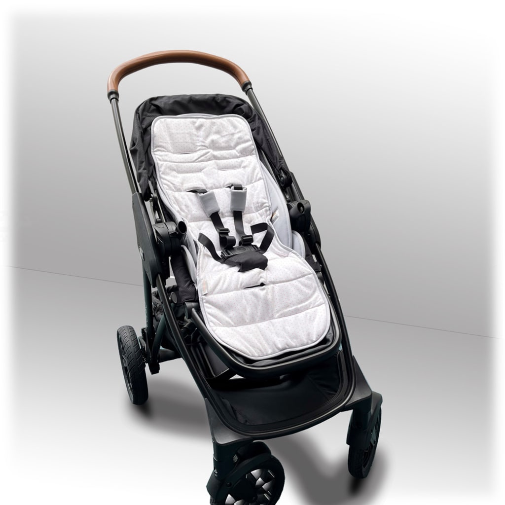 JERSEY STROLLER LINER PINK SPOTS