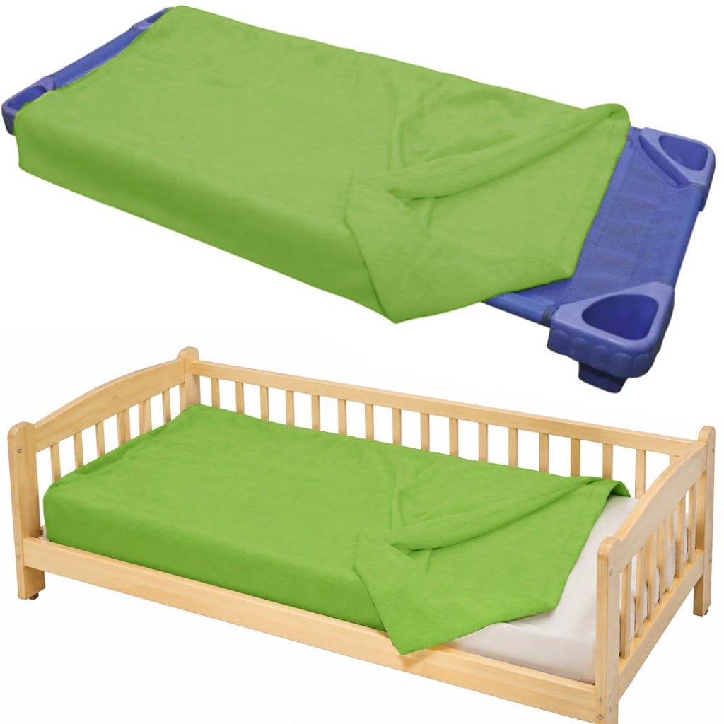 SLEEPING BAG FLEECE LIME 110x75CM