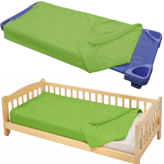 SLEEPING BAG FLEECE LIME 110x75CM