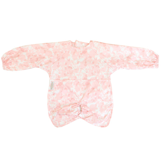 NYLON HIGHCHAIR HUGR L/S BIB ROSES