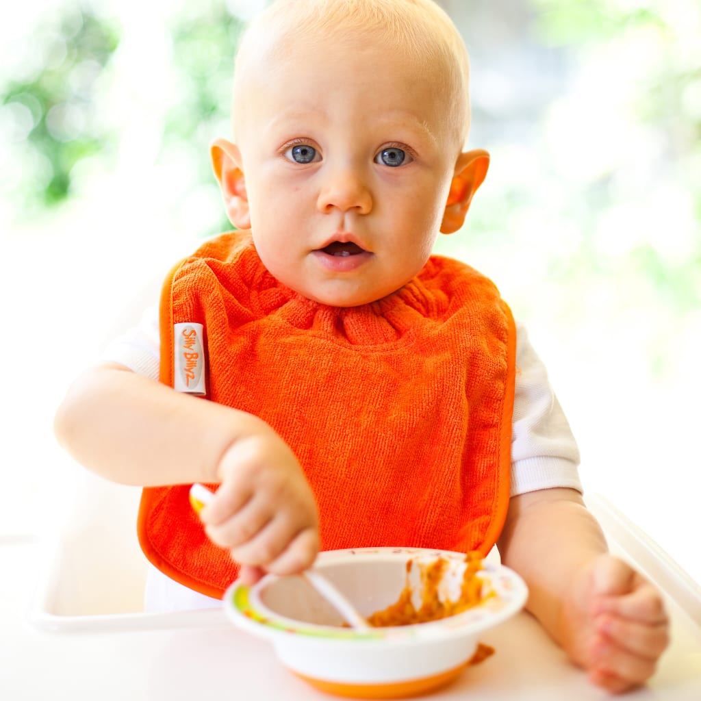 TOWEL PLAIN LARGE BIB ORANGE – additional view 2