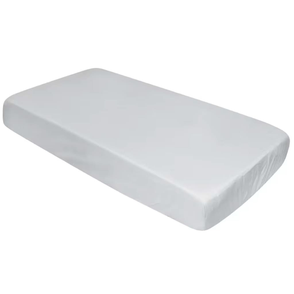 Spacesaver Cot Sheet Fitted PC Silver