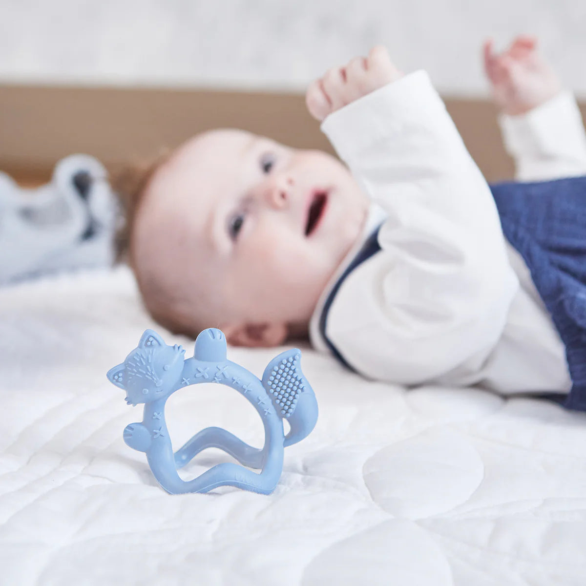 Wrist Teether - Lullaby Blue Fox – additional view 6