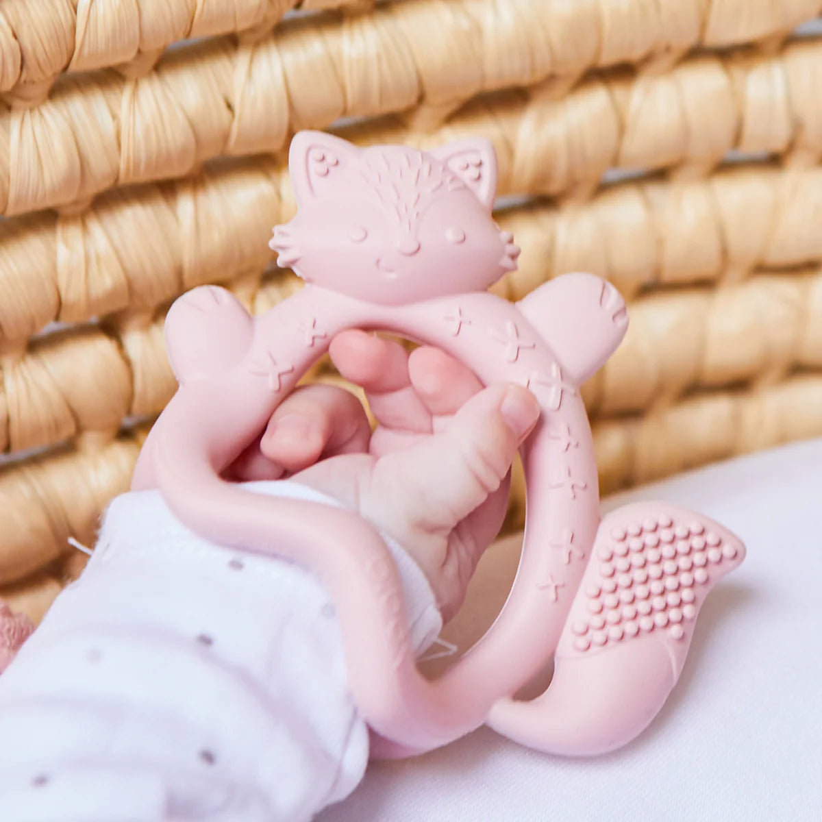 Wrist Teether - Blush Fox – additional view 3