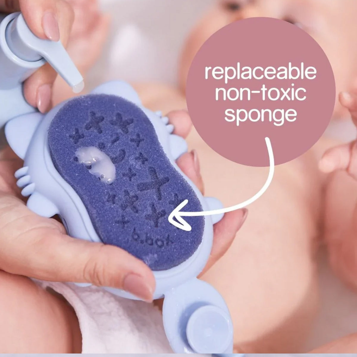 Baby Bath Brush Replacement Sponge 2 Pk – additional view 6
