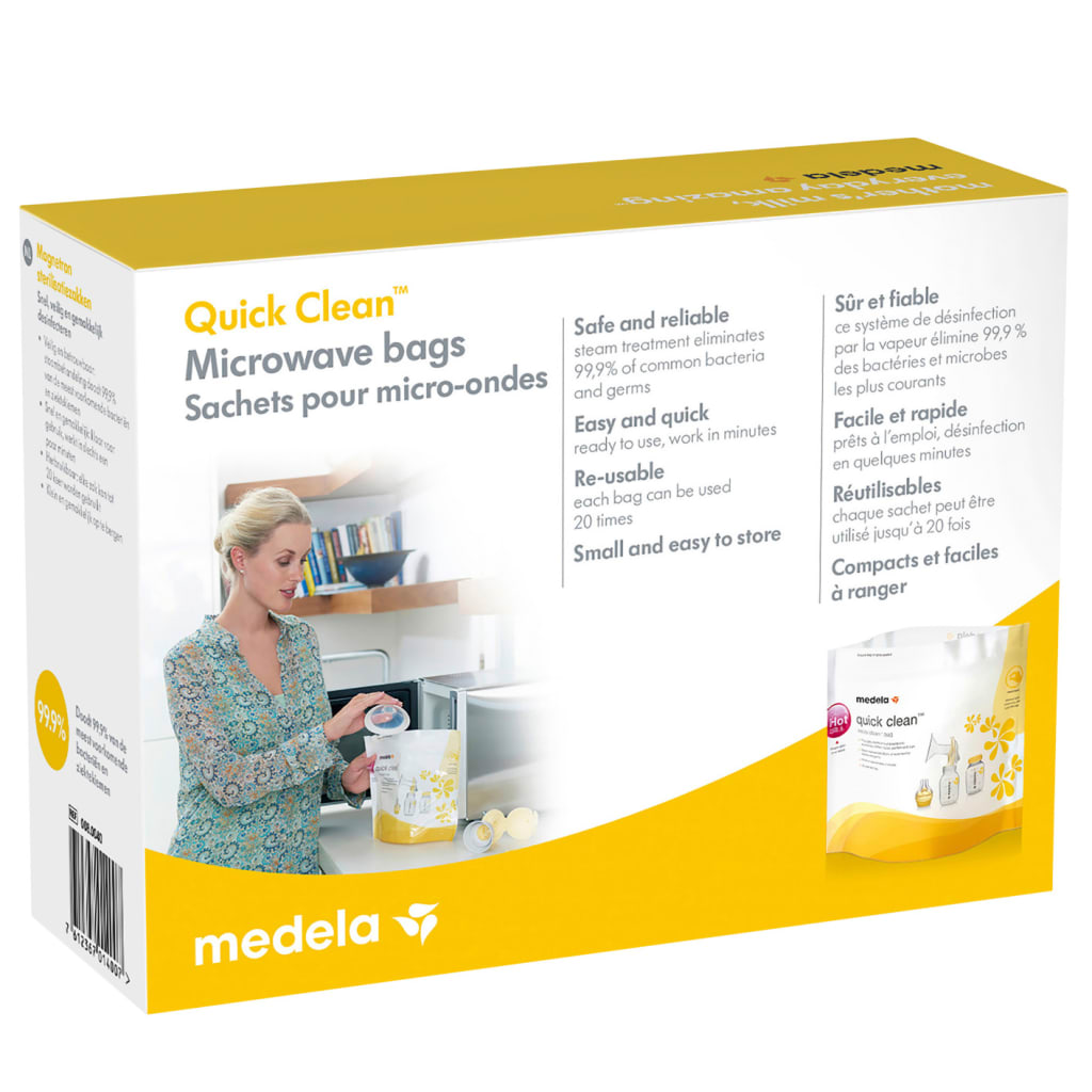 MEDELA Quick Clean Microwave Bag 5pk - additional view 3