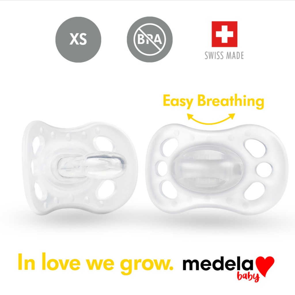 MEDELA Soother Newborn Trans Unisex 0-2mth 2pk - additional view 3