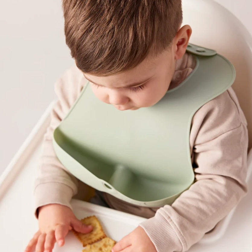 Silicone Bib - sage – additional view 2