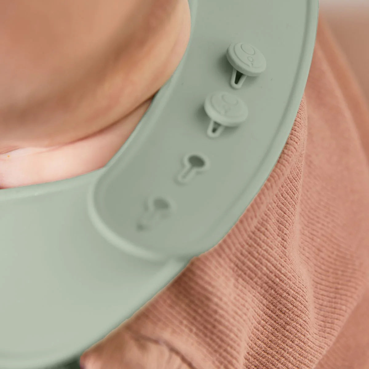 Silicone Bib - sage – additional view 4