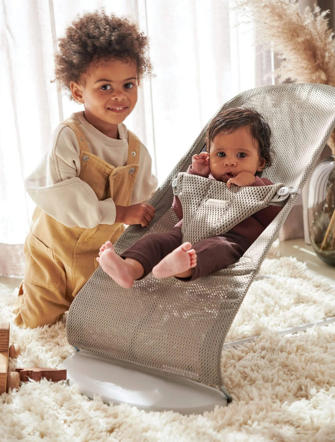 Bouncer Bliss Mesh Grey Beige – additional view 2