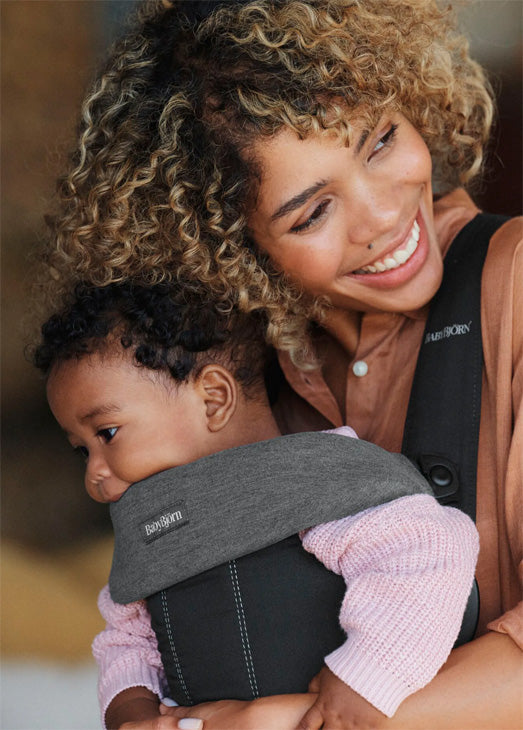 Bib for Carrier MINI/MOVE Jersey Dk Grey
