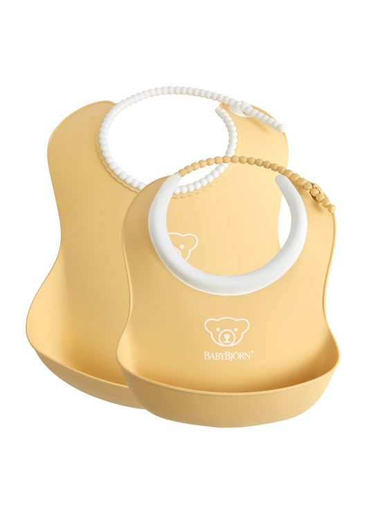Bib Set 2pk Powder Yellow