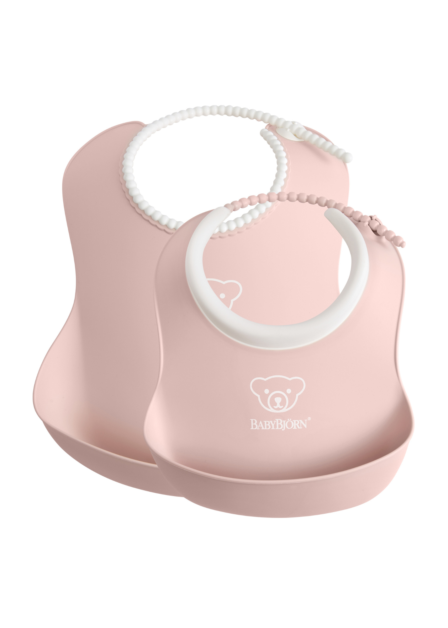Bib Set 2pk Powder Pink