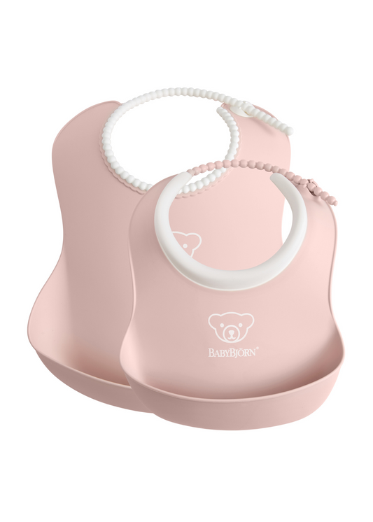 Bib Set 2pk Powder Pink