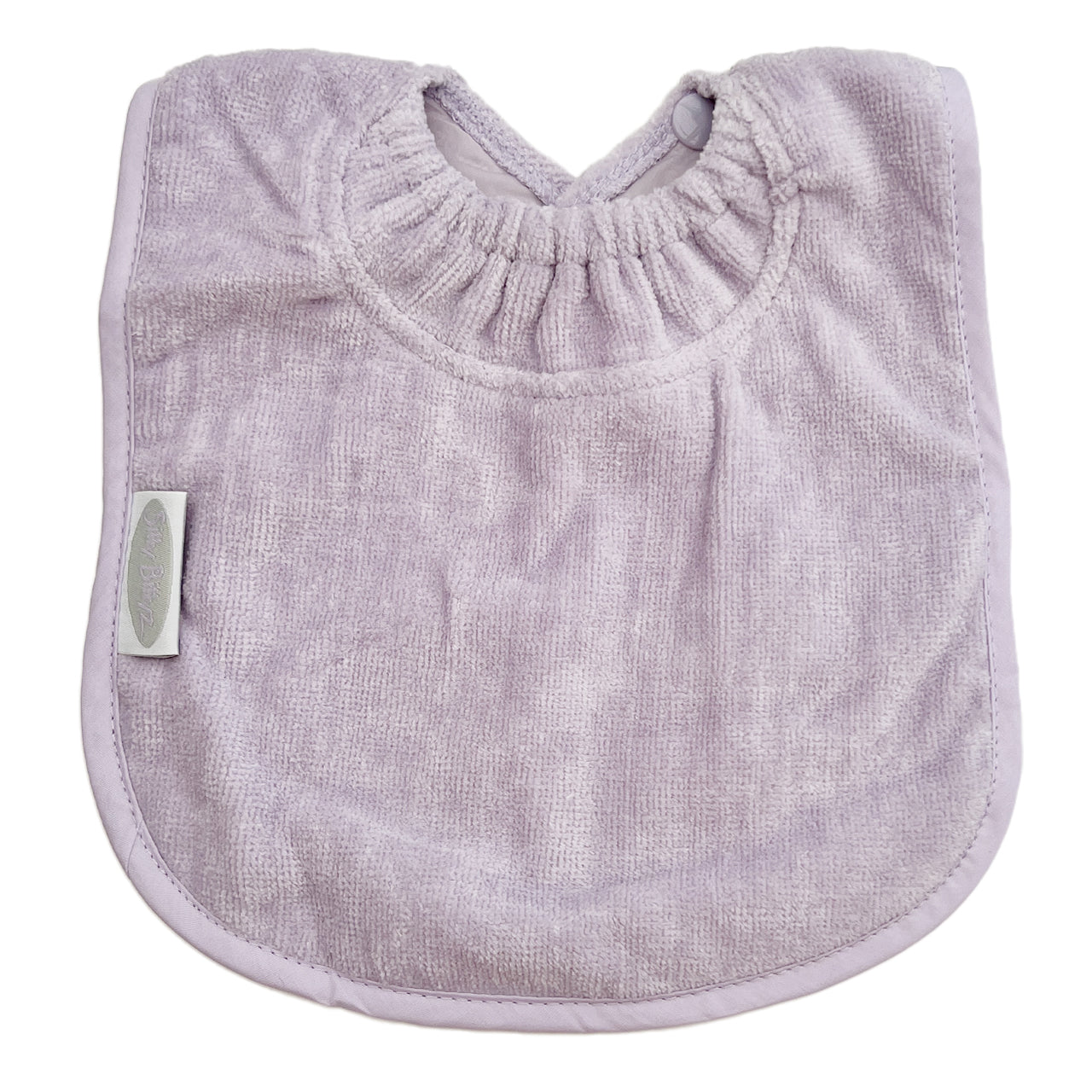 TOWEL PLAIN LARGE BIB LAVENDER