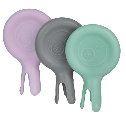 Mini Flork 3pk pastel sage/silver/pink