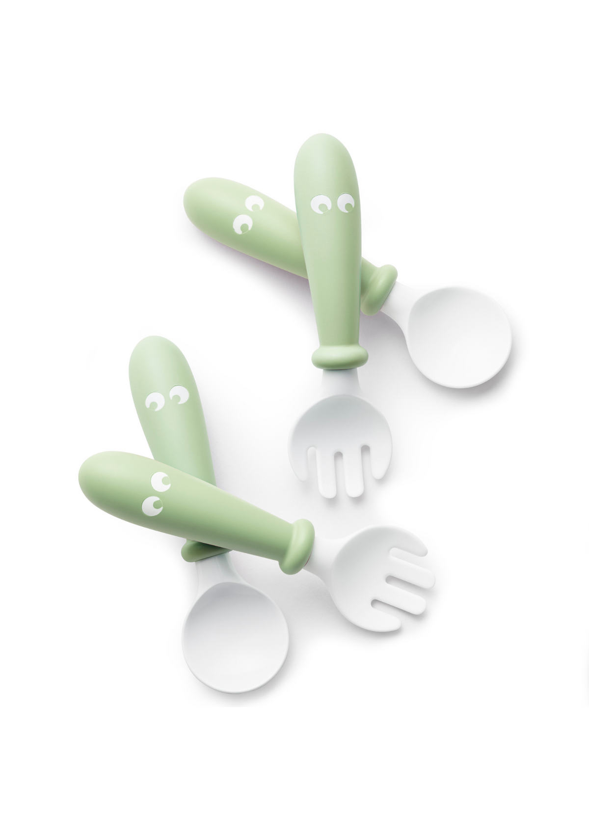 Spoon & Fork 4pk Green