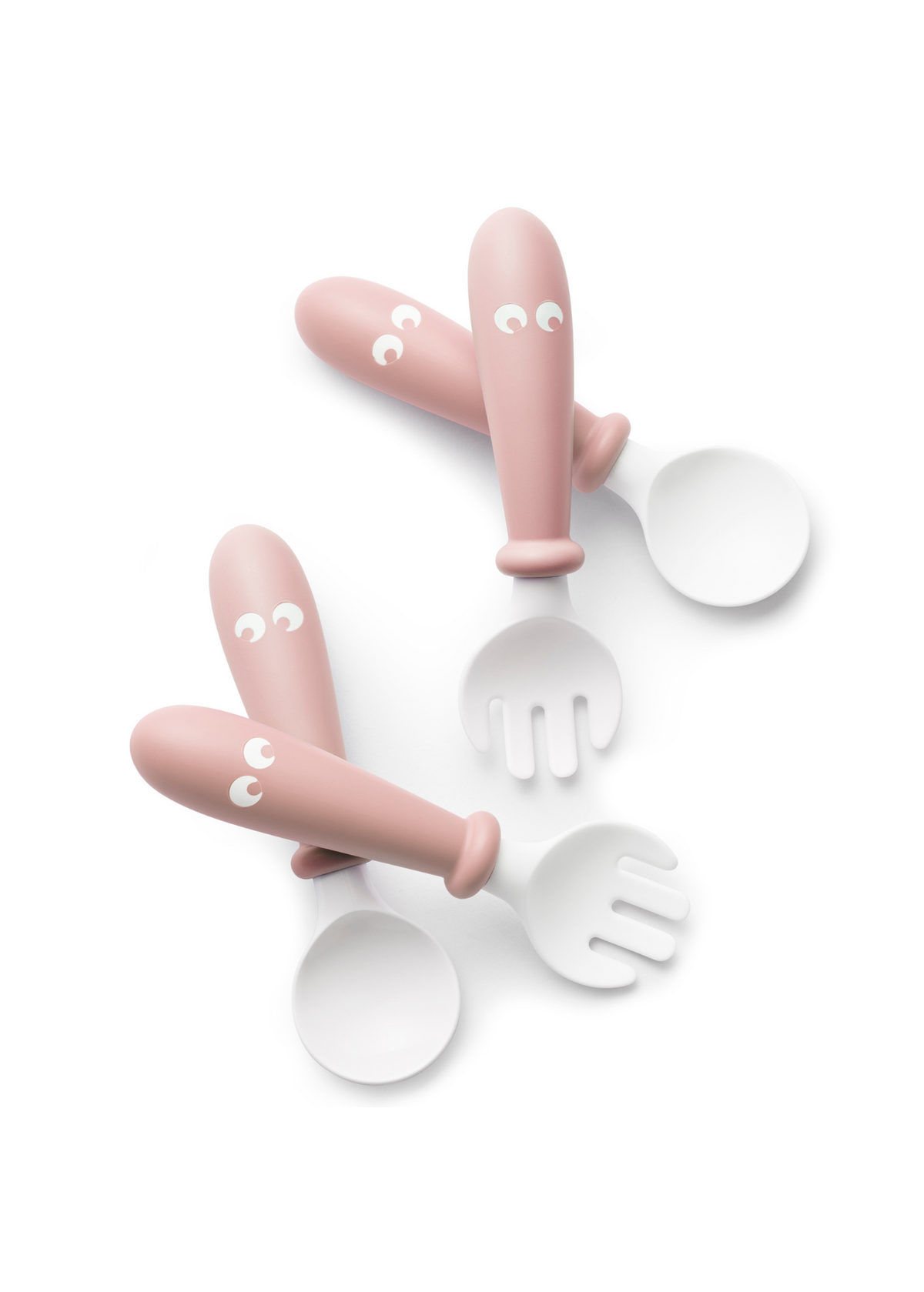 Spoon & Fork 4pk Pink