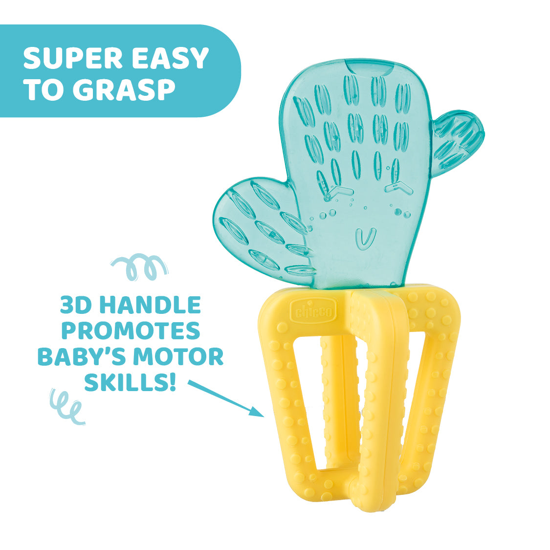 Teether: Refreshing Neutral 4M+ Cactus – additional view 5