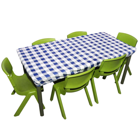 Tablecloth120cmx80cm Gingham Blue