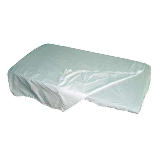 COT 1PCE COMBO FITTED WHITE POLYCOTTON