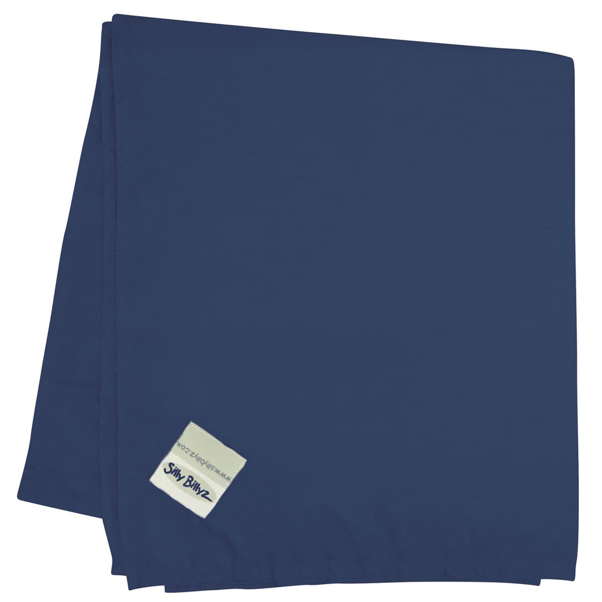 COT SHEET FLAT NAVY POLYCOTTON