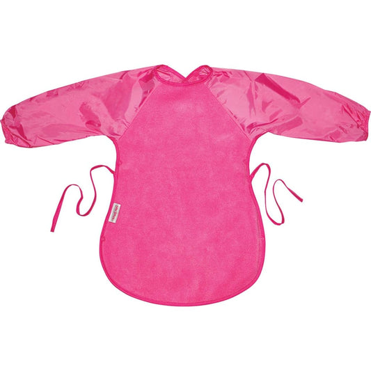 FLEECE MESSY EATER BIB CERISE