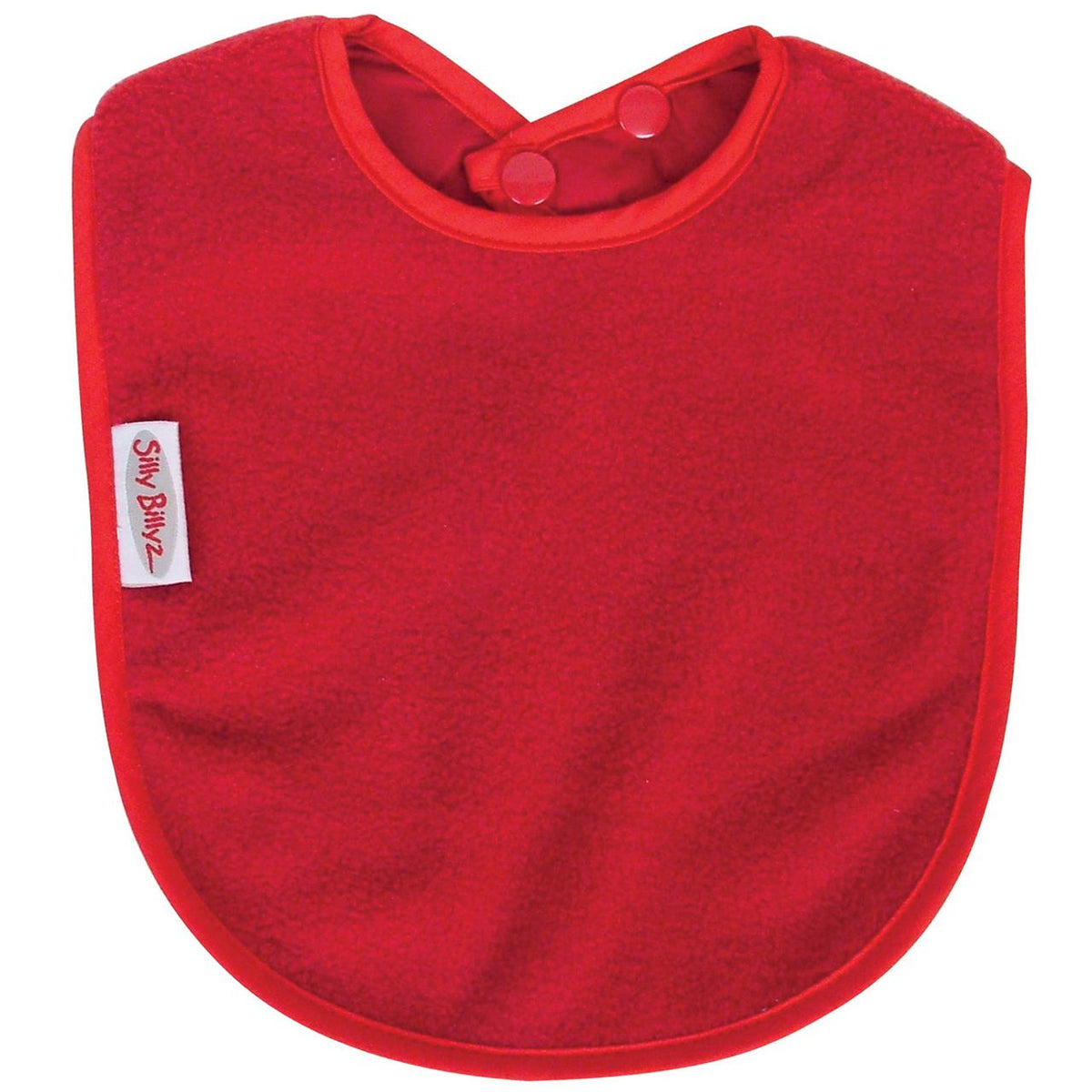 FLEECE PLAIN LARGE BIB RED
