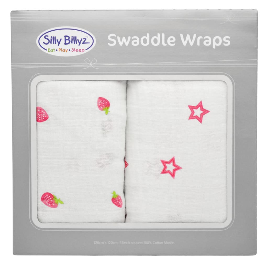 MUSLIN SWADDLE WRAP 2PK STRAW/BY CRUSH