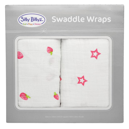 MUSLIN SWADDLE WRAP 2PK STRAW/BY CRUSH