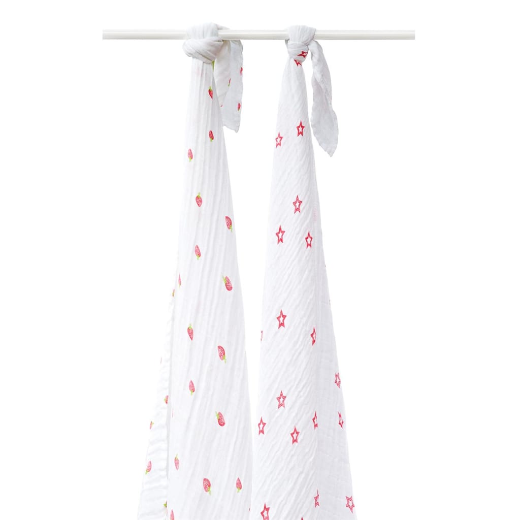 MUSLIN SWADDLE WRAP 2PK STRAW/BY CRUSH – additional view 2
