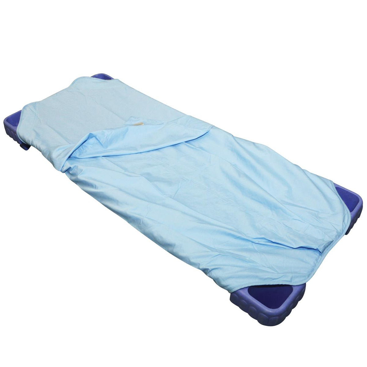 STACKER BED 1PC COMBO DUSTY BLUE POLYCOT