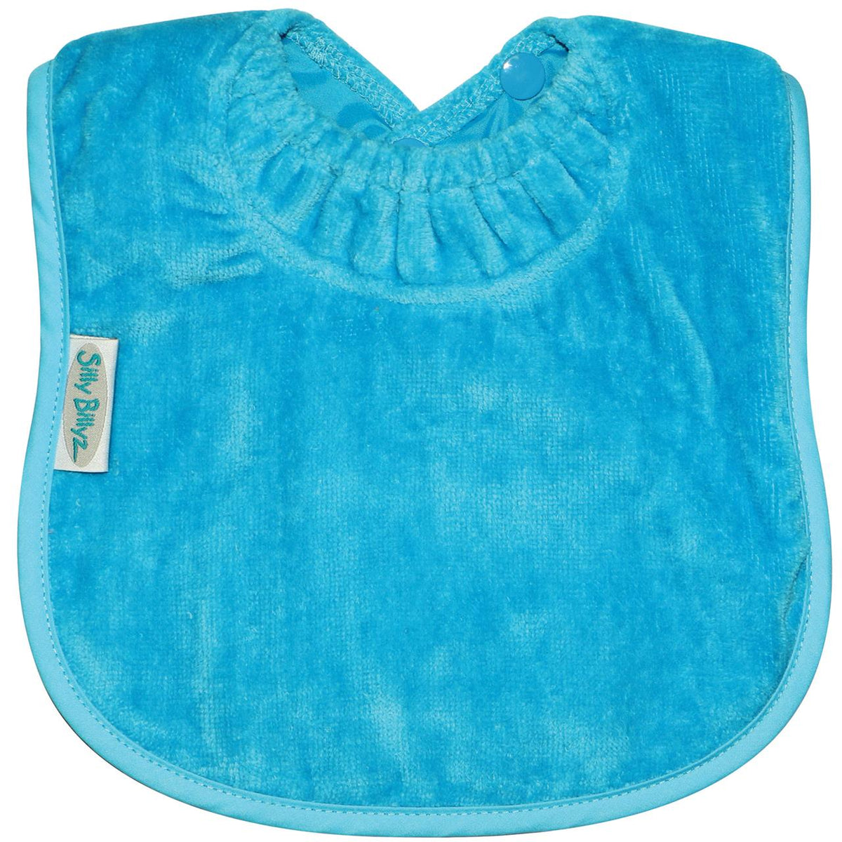 TOWEL PLAIN LARGE BIB AQUA