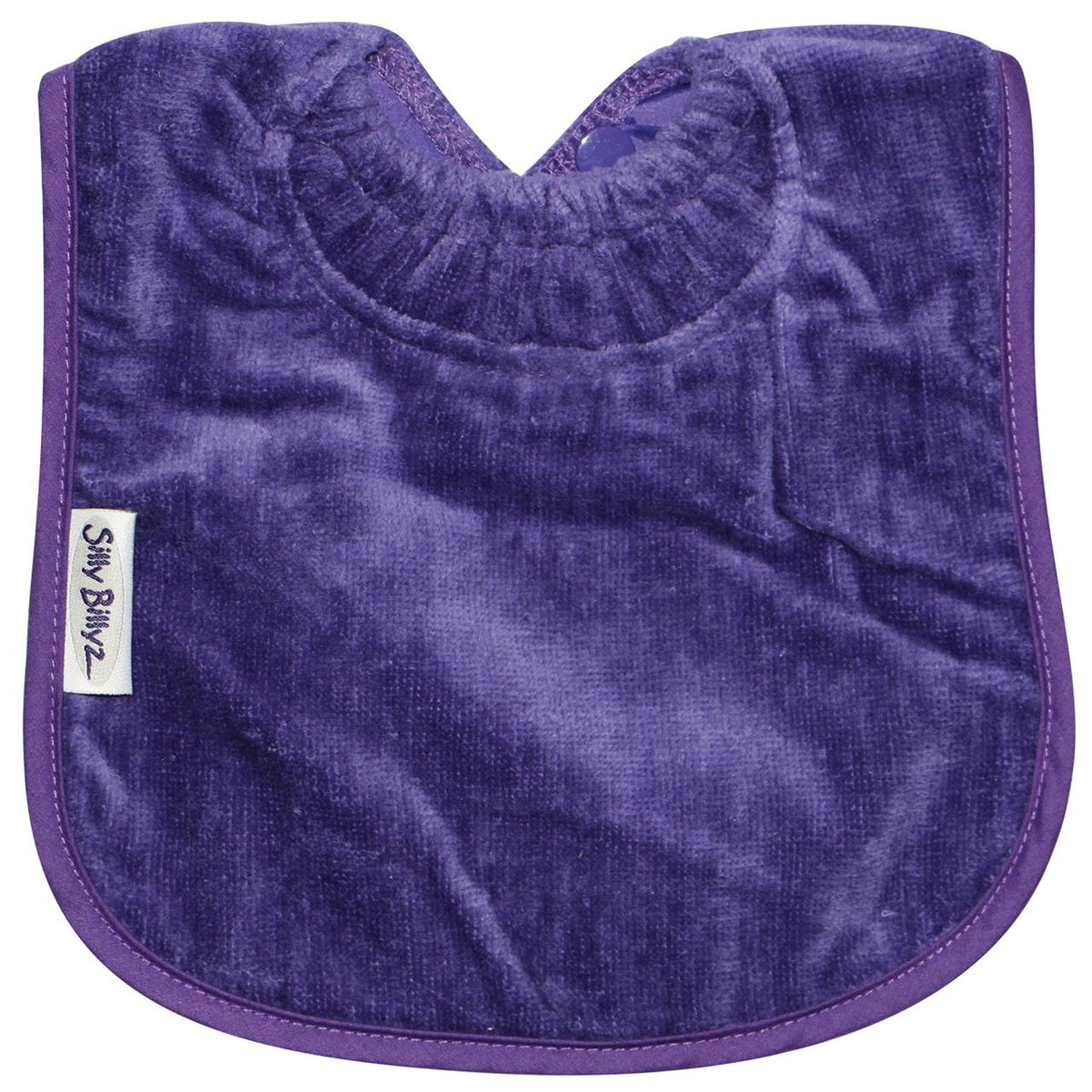 TOWEL PLAIN LARGE BIB PURPLE