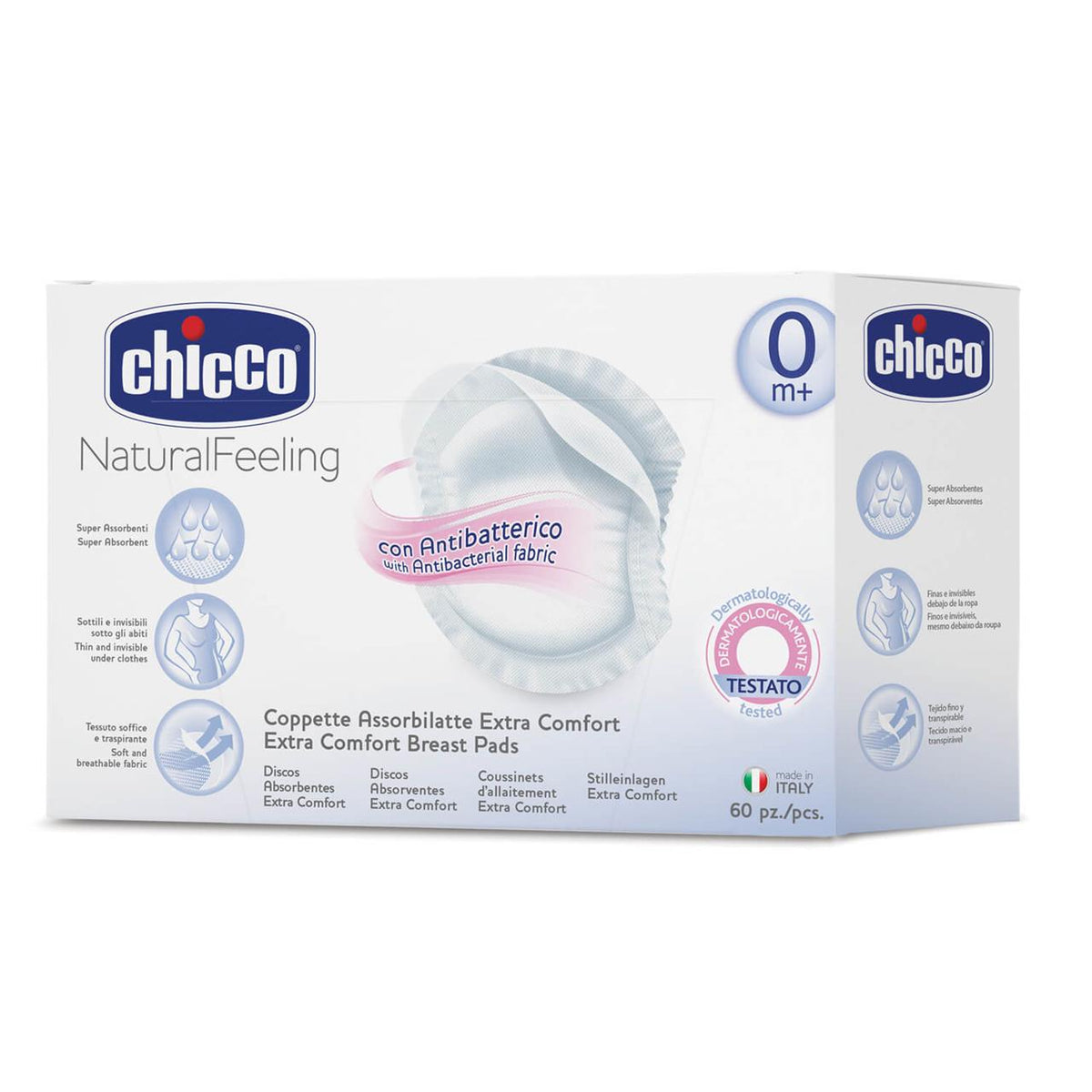 Breast Pads: Antibacterial 60PK Wht – additional view 2