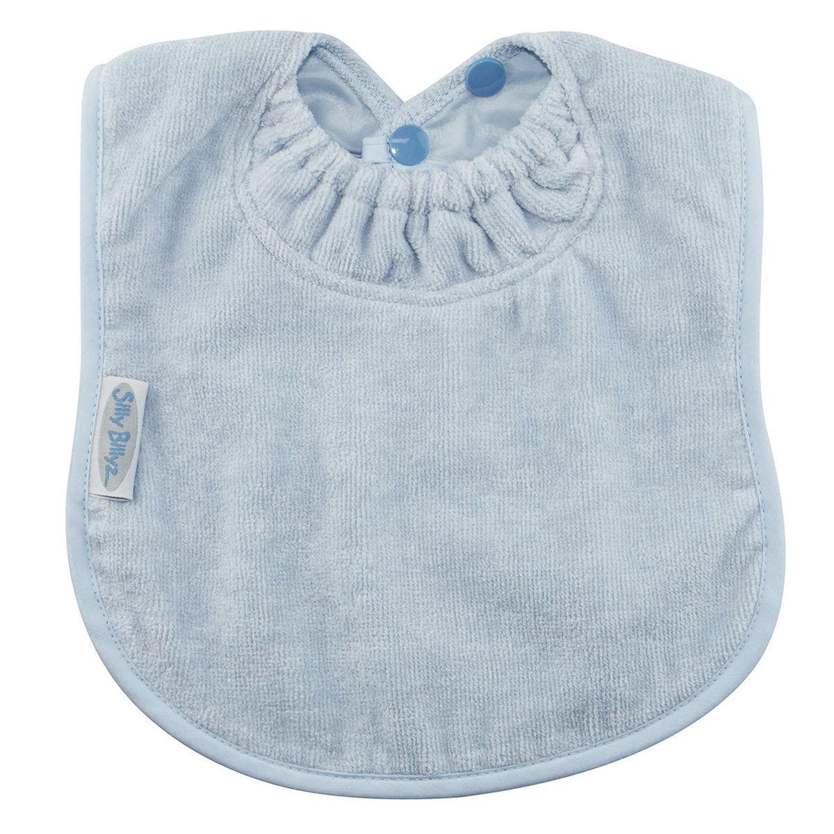 TOWEL PLAIN LARGE BIB DUSTY BLUE