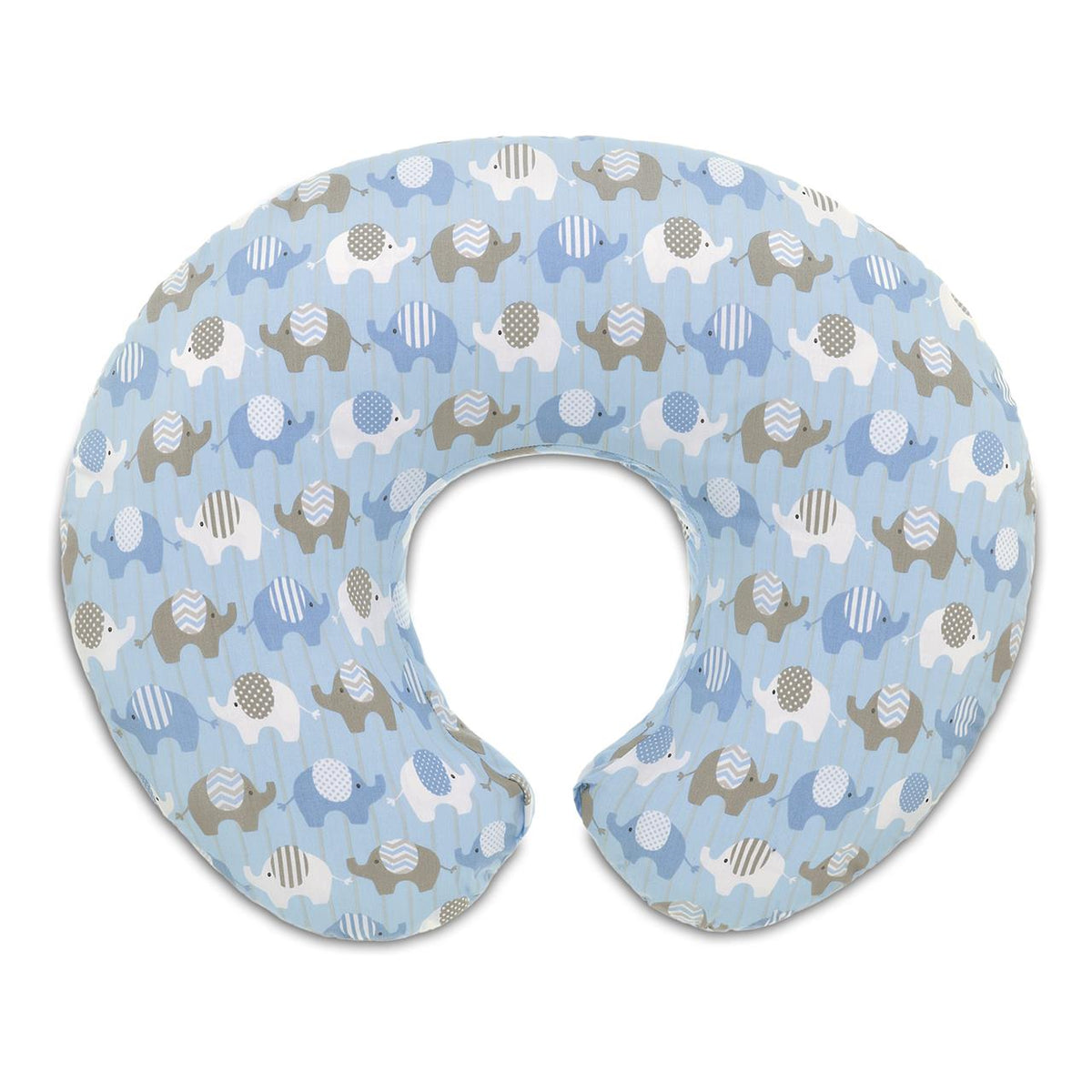 Boppy Slipcover Only Blue Elephants