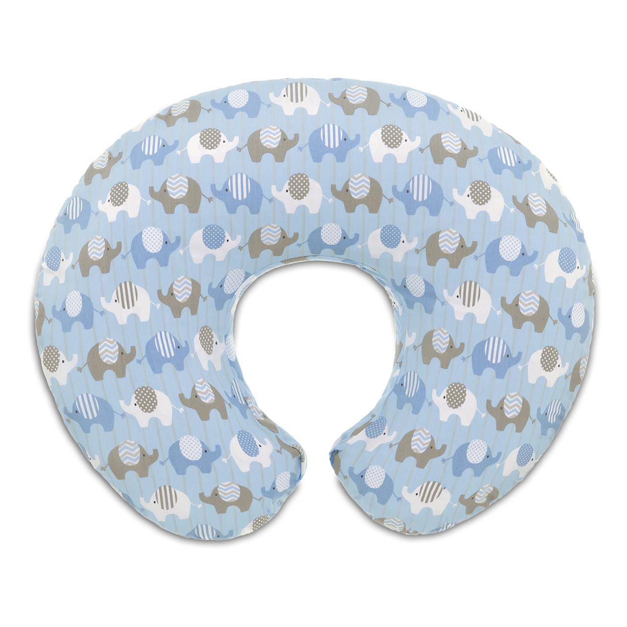 Boppy Slipcover Only Blue Elephants